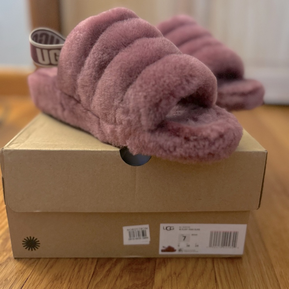 Purple ugg  slides